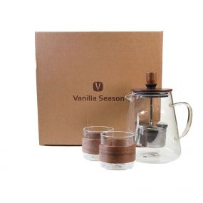VANILLA SEASON MIURA Set of teapot and 2 glasses