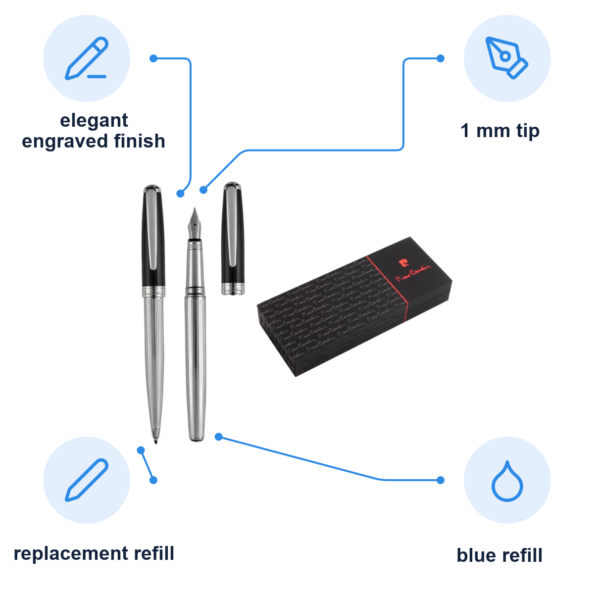 Pierre Cardin product infographic – B0400400IP3