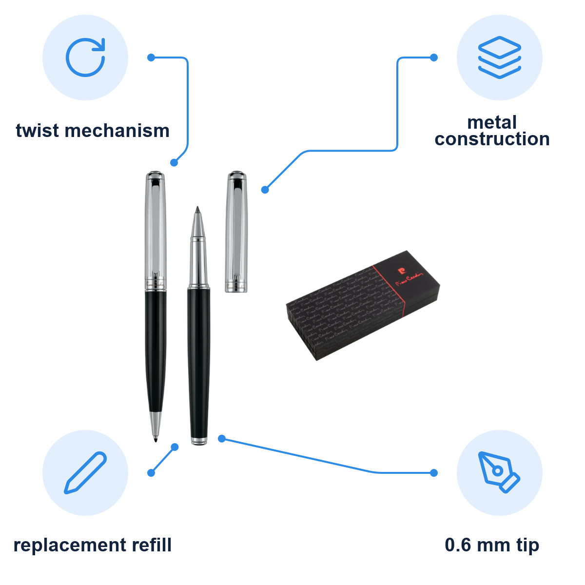 Pierre Cardin product infographic – B0400500IP3